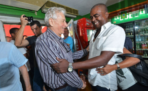Le retour à La Réunion de Francis Collomp en images