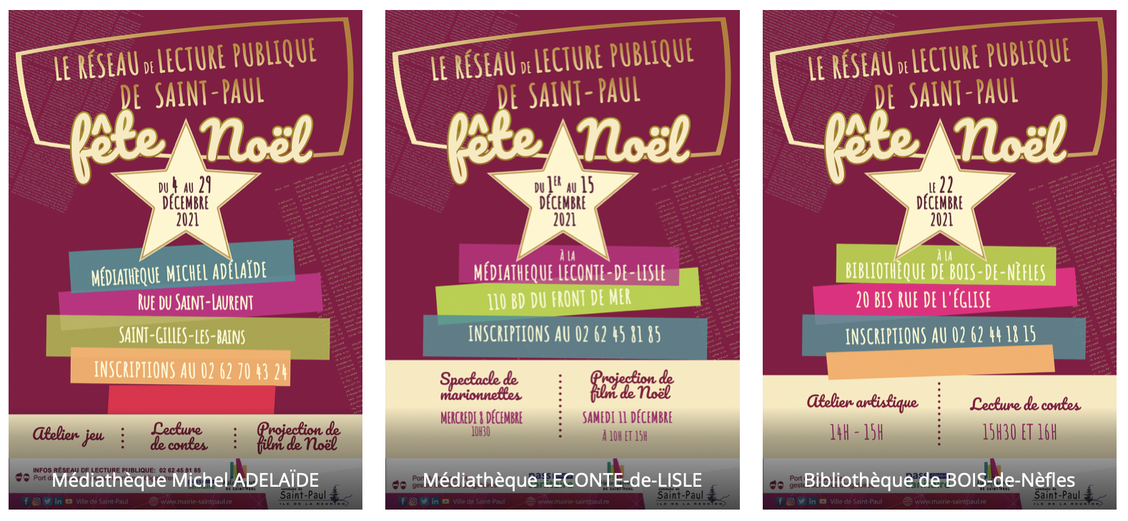 Un spectacle de Noël à la médiathèque Leconte-de-Lisle
