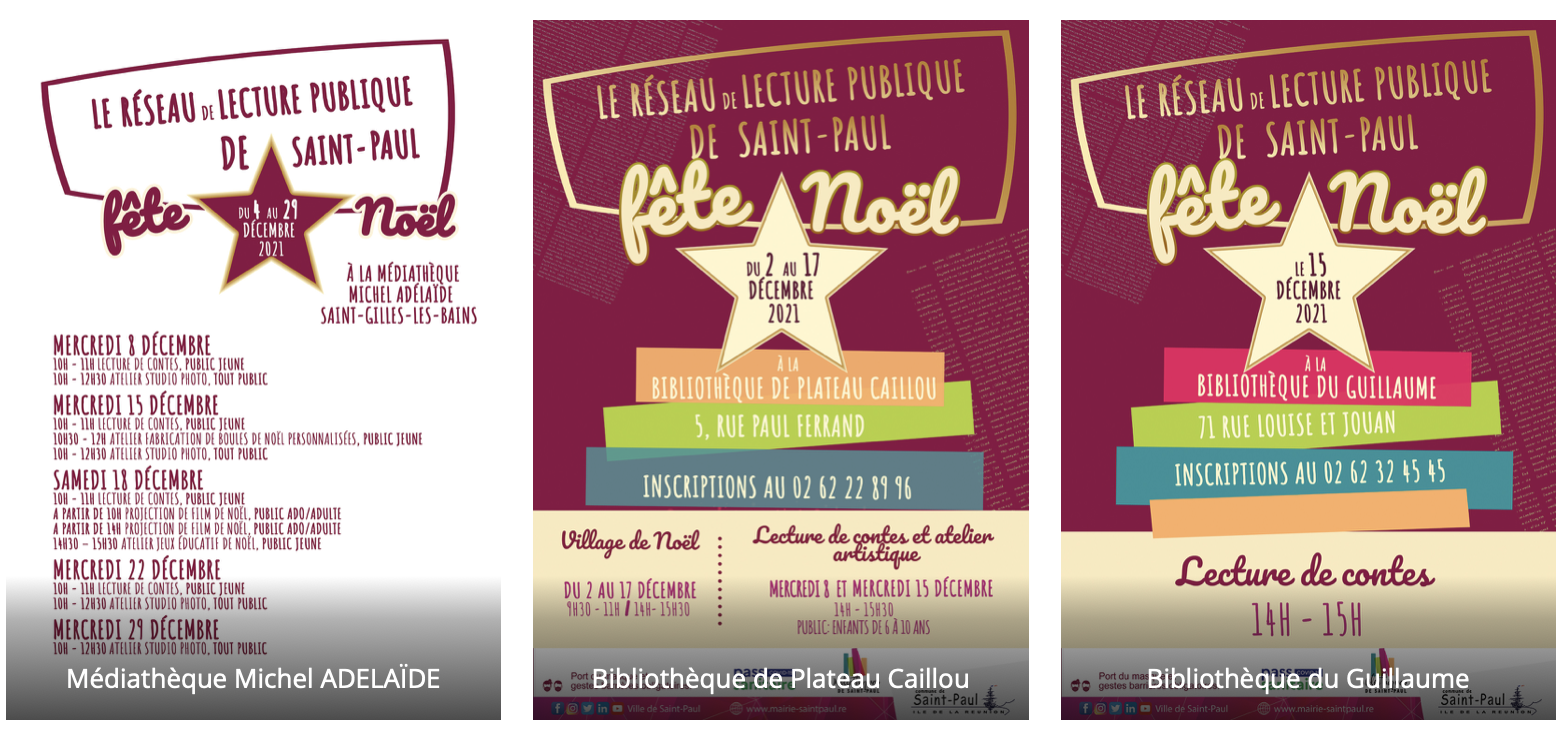 Un spectacle de Noël à la médiathèque Leconte-de-Lisle