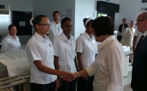 La ministre Marie-Arlette Carlotti en visite dans l'Est