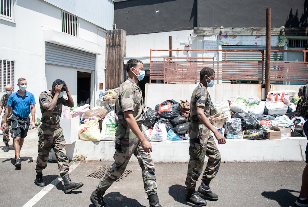 Photos - Le RSMA à pied d'œuvre pour aider les sinistrés de Montgaillard