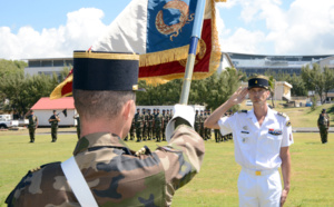 Prise d’armes du Régiment Péï du contingent du mois de décembre à Terre-Sainte