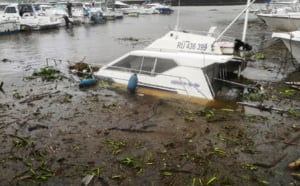 En images : Le port de St-Gilles méconnaissable après le passage de Bejisa