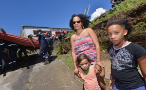 En images: Les sinistrés du Plate à Saint-Leu