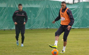 Premier entraînement de Guillaume Hoarau aux Girondins de Bordeaux