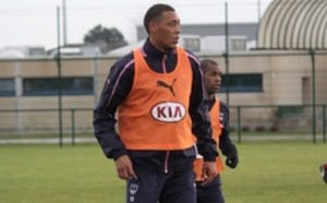 Premier entraînement de Guillaume Hoarau aux Girondins de Bordeaux