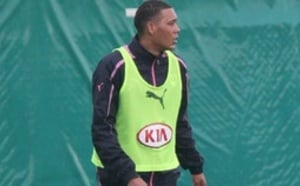 Premier entraînement de Guillaume Hoarau aux Girondins de Bordeaux