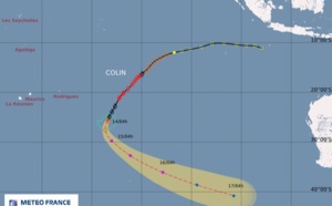 Colin perd en intensité et se trouve à 1.830km de la Réunion