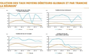 Coût du crédit aux entreprises à La Réunion et dans les autres DOM