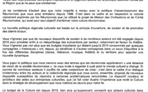 Talipot: Didier Robert condamne les propos