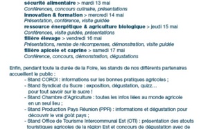 La 38ème Foire de Bras Panon placée sous le signe de l'avenir...
