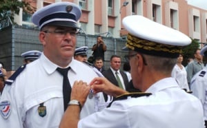 La police se recueille en hommage aux policiers morts pour la France