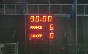 6 à 0 au stade Volnay: Les Bleuets se baladent face à Singapour