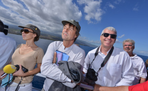 Balade en mer et visite de l'aquarium pour Nicolas Hulot