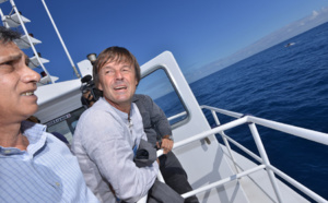 Balade en mer et visite de l'aquarium pour Nicolas Hulot
