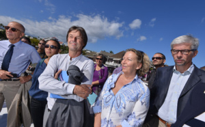 Balade en mer et visite de l'aquarium pour Nicolas Hulot