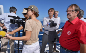 Balade en mer et visite de l'aquarium pour Nicolas Hulot