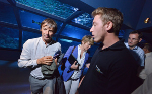 Balade en mer et visite de l'aquarium pour Nicolas Hulot