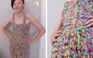 Une robe en Rainbow Loom vendue à 215.000 euros