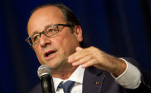 La journée de François Hollande en images