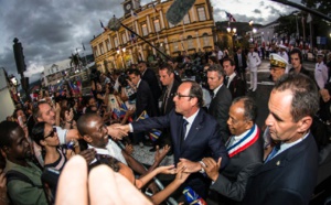 Retour en images de François Hollande à St Denis