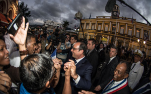 Retour en images de François Hollande à St Denis