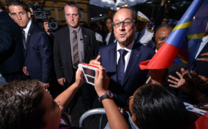 Retour en images de François Hollande à St Denis