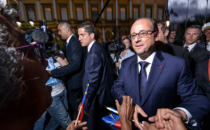Retour en images de François Hollande à St Denis