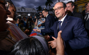 Retour en images de François Hollande à St Denis