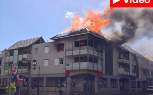 Incendie en centre-ville de Saint-Leu