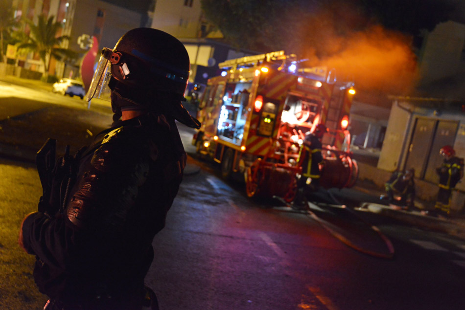 La deuxième nuit de tensions au Chaudron en images