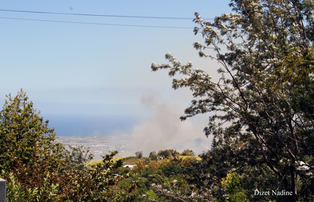 Incendie à Bassin Martin, le Dash-8 en action