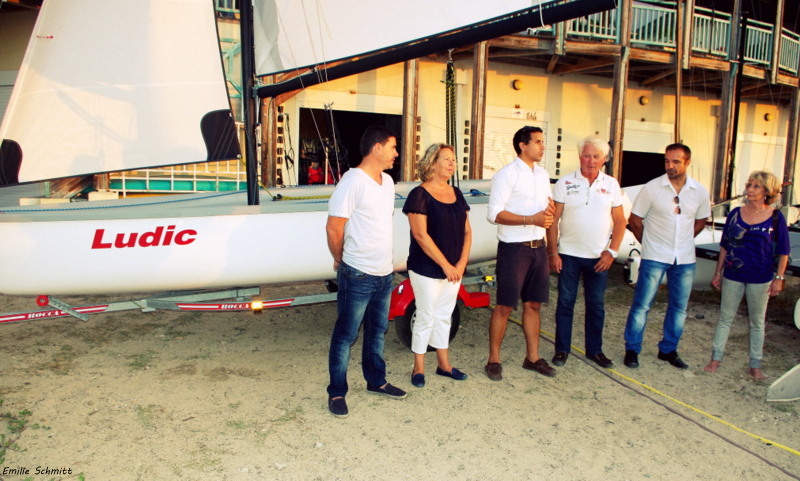 La Base nautique de l'ouest baptise son nouveau bateau, le Ludic