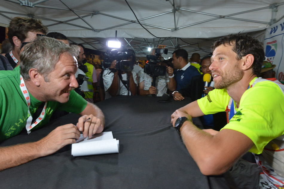 Retour en images sur l'arrivée du vainqueur de la Diagonale des Fous