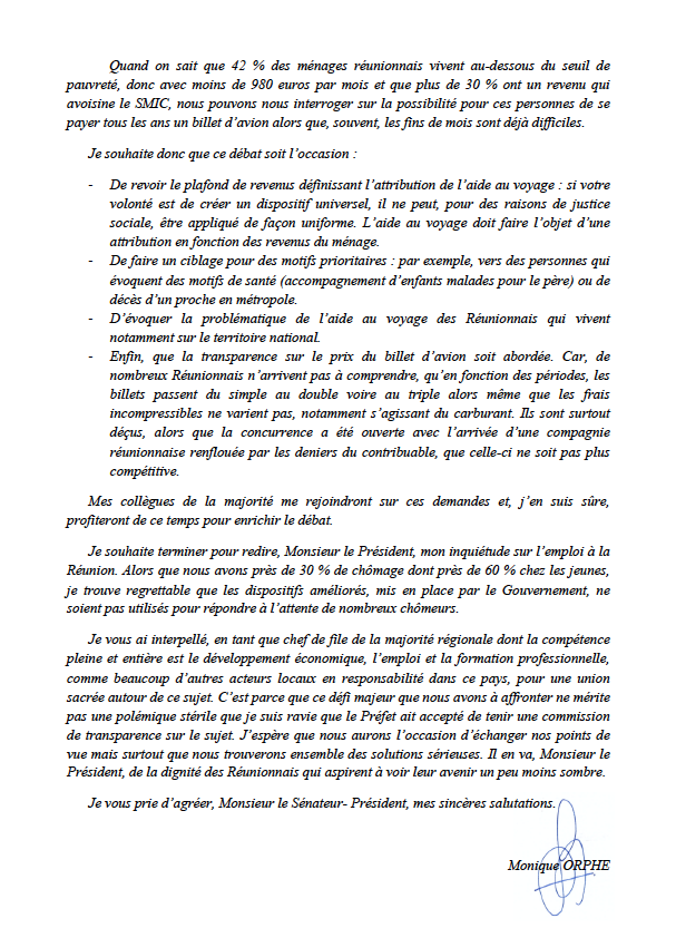 Continuité territoriale: Le PS propose d'utiliser une partie de l'enveloppe pour les contrats aidés