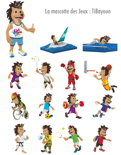 Ti Bayoun, la mascotte des Jeux des Iles 2015 !