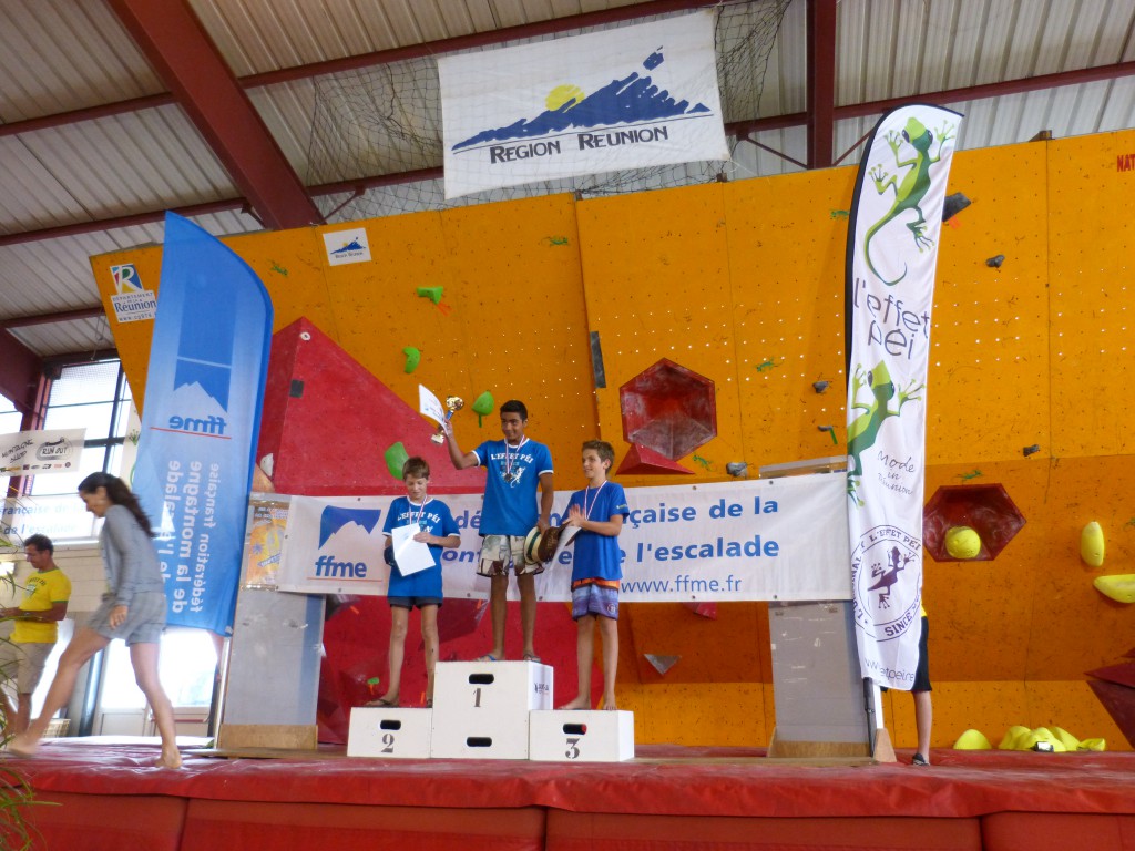 Les jeunes clôturent la 1ère étape de la coupe de France d'escalade