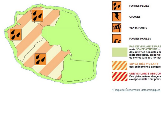 Le Nord, l’Ouest et le Sud en vigilance