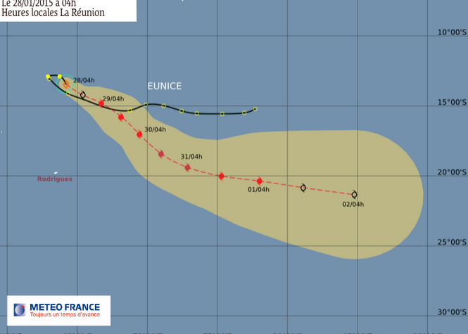 Les tempêtes tropicales Diamondra et Eunice s'éloignent
