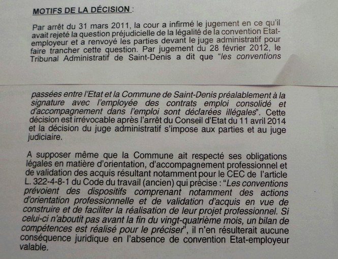 St-Denis: Des ex-employés de la mairie réclament leurs indemnités de licenciement abusif