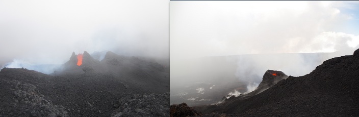 Volcan: La preuve de la baisse d'intensité éruptive par l'image
