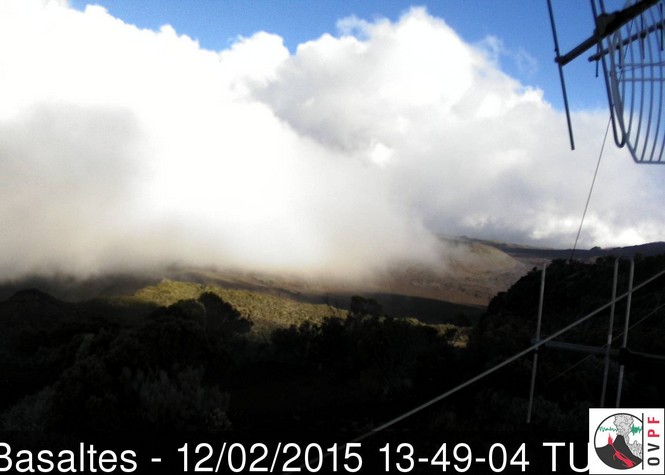 Eruption: La météo un peu plus clémente au Piton de la Fournaise