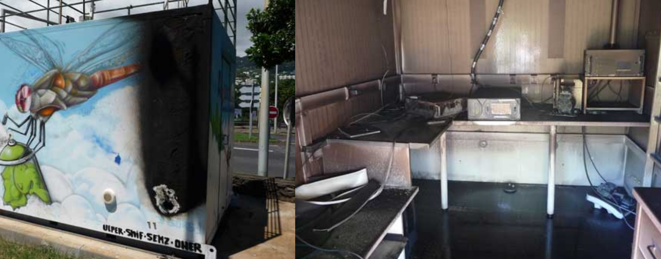 St-Denis: Une station de surveillance de la qualité de l'air vandalisée