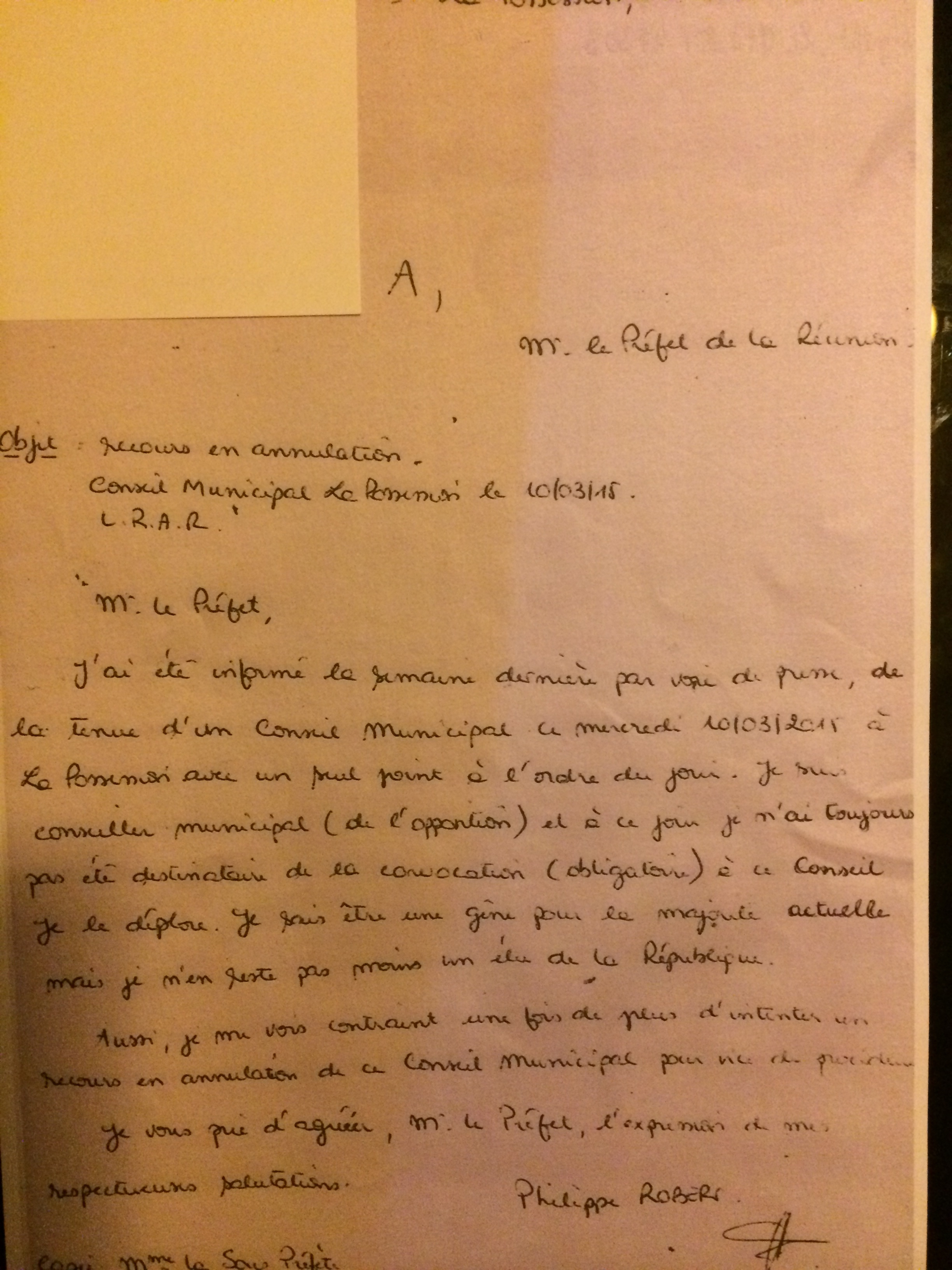Philippe Robert justifie son absence du conseil municipal pour l'affaire Souprayenmestry