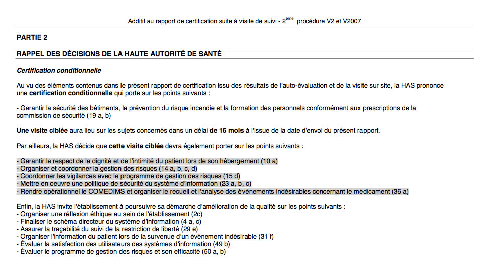 Erreur médicale et harcèlement à Gabriel Martin: La certification n'a rien vu