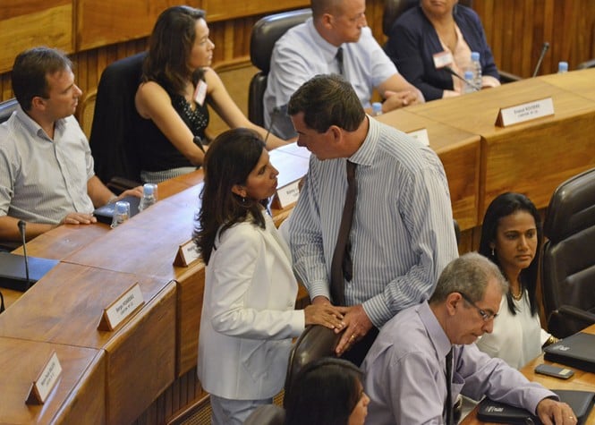 En images: Le triomphe de la Droite dans l'hémicycle