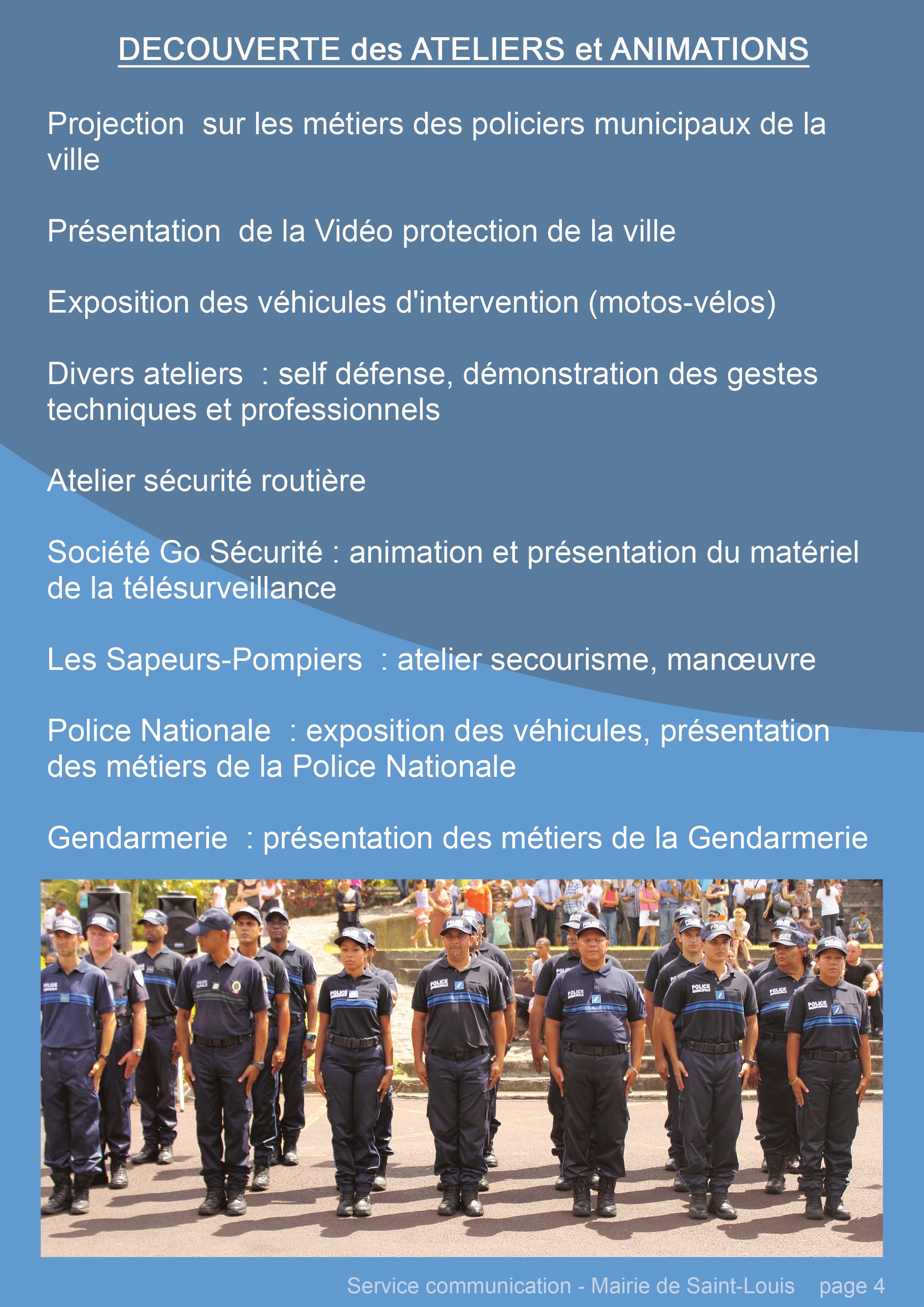 Le 1er forum des métiers de la sécurité à Saint-Louis