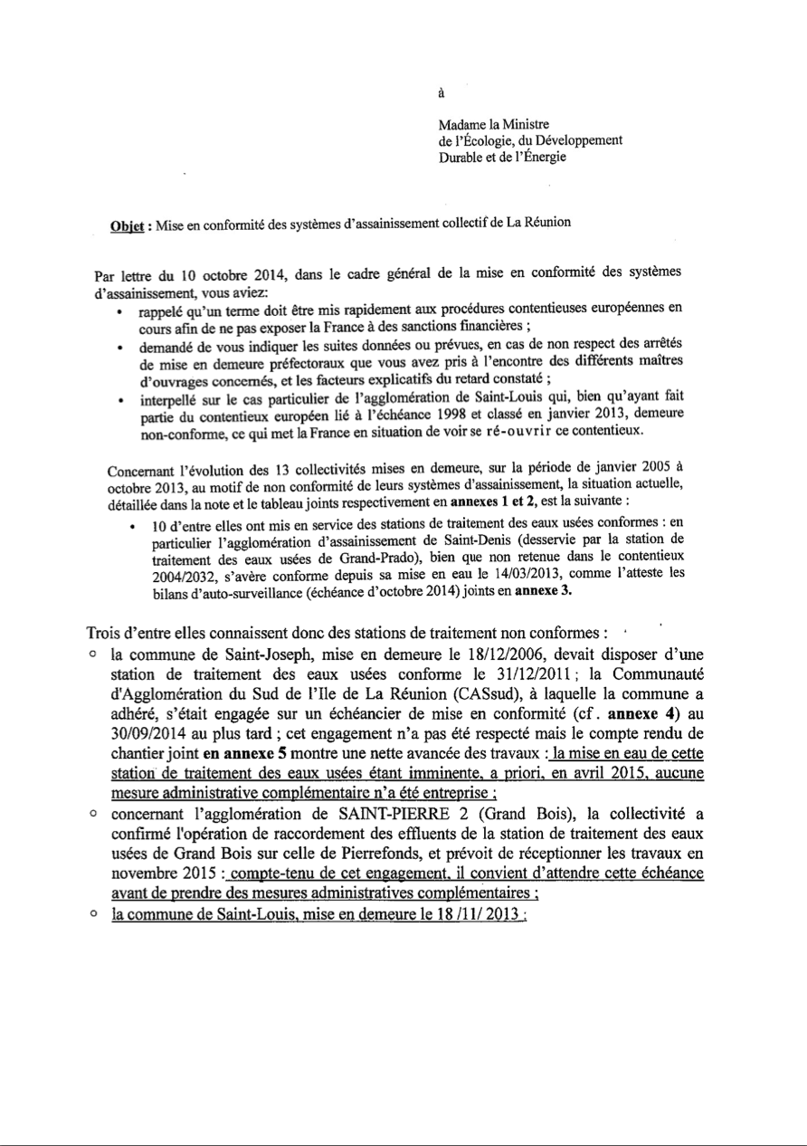 Document très intéressant sur la situation des stations d'épuration