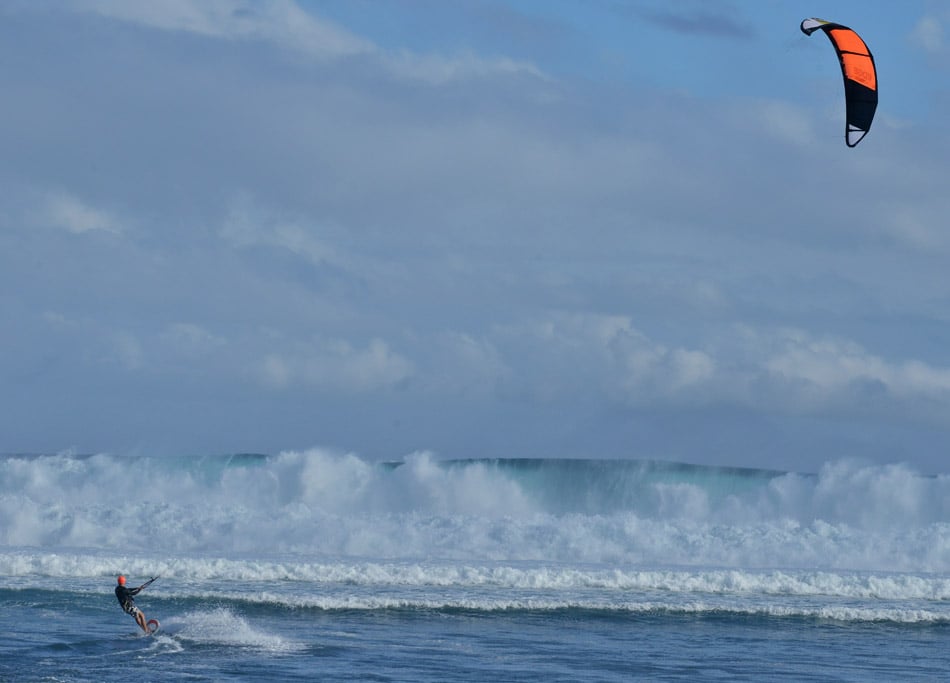 Vue sur lagon pour les kite' de Saint-Pierre
