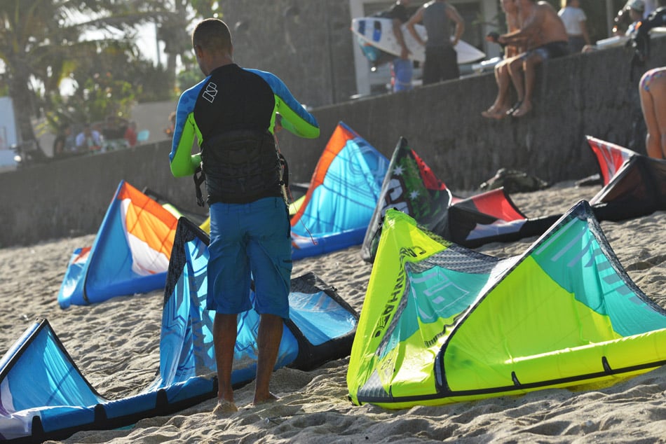 Vue sur lagon pour les kite' de Saint-Pierre